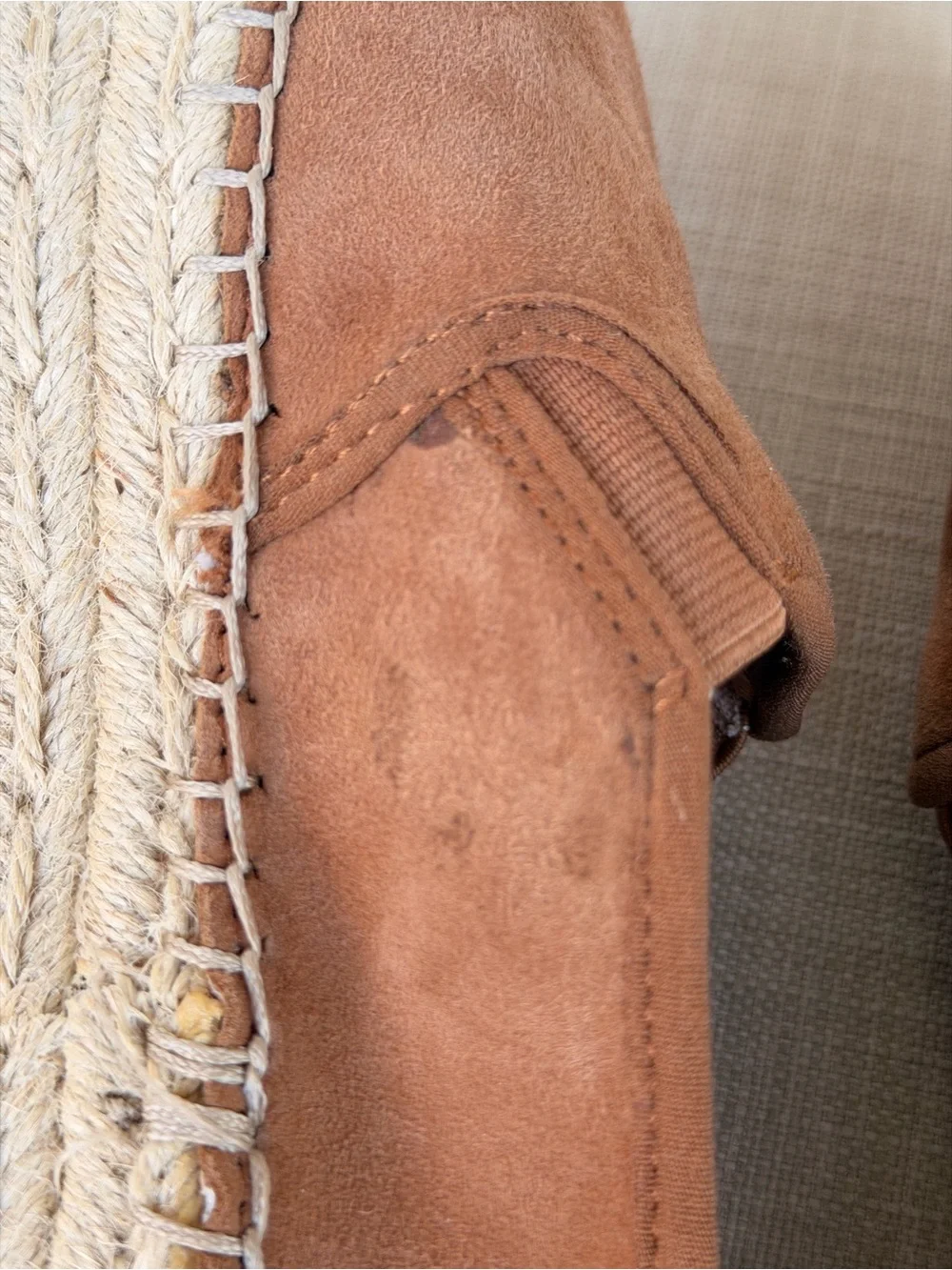 Sam Edelman Tan Platform Suede Espadriles
